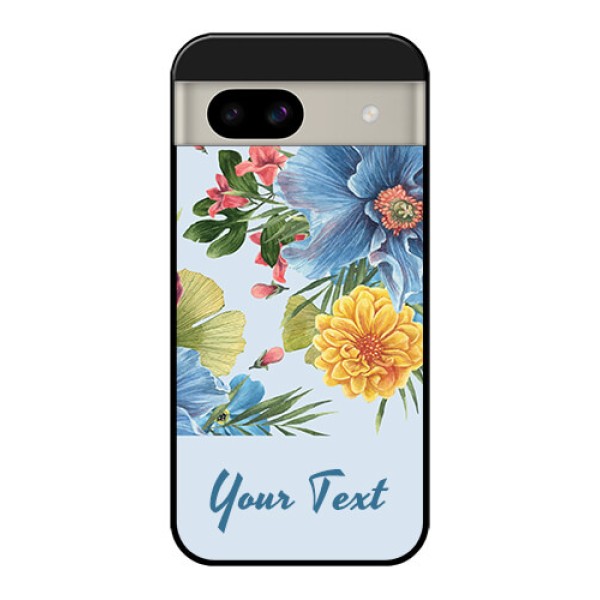 Google Pixel 8A 5G Custom Glass Phone Case - Stunning Watercolored Flowers Painting Design