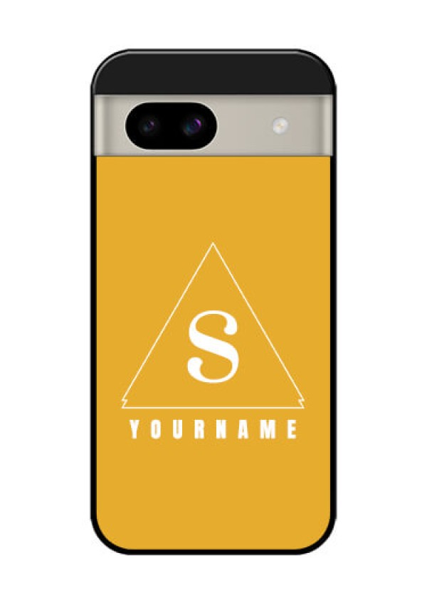 Google Pixel 8A 5G Custom Glass Phone Case - Simple Triangle Design