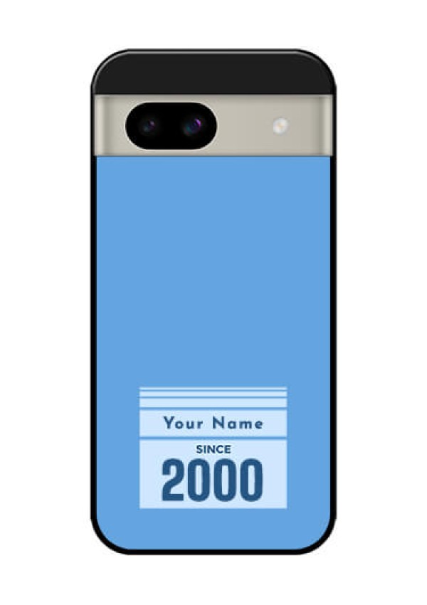 Google Pixel 8A 5G Custom Glass Phone Case - Custom Year Of Birth Design