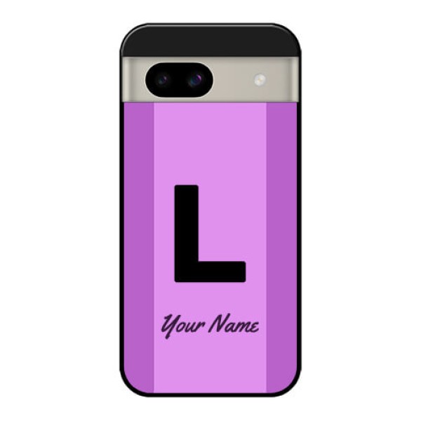 Google Pixel 8A 5G Custom Glass Phone Case - Tricolor Custom Text Design