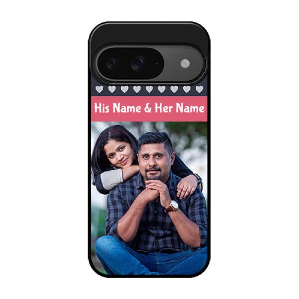 Google Pixel 9 5G Custom Glass Phone Case - Love Symbols Design