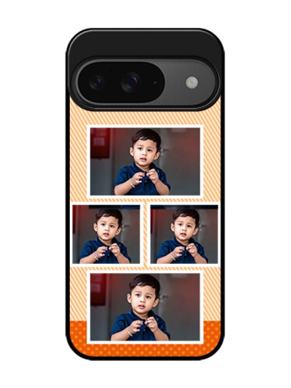 Custom Google Pixel 9 5G Custom Glass Phone Case - Bulk Photos Upload Design