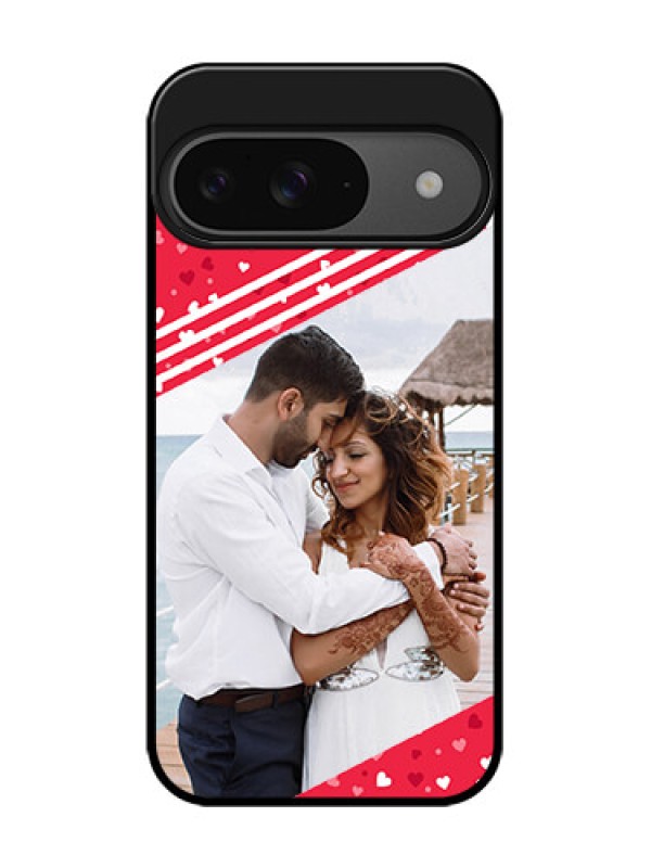 Custom Google Pixel 9 5G Custom Glass Phone Case - Valentines Gift Design