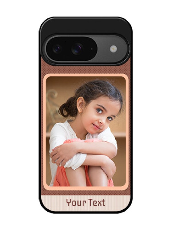 Custom Google Pixel 9 5G Custom Glass Phone Case - Simple Pic Upload Design
