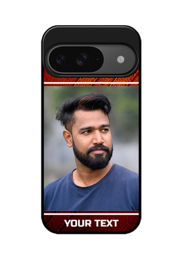 Google Pixel 9 5G Custom Glass Phone Case - Leather Phone Case Design