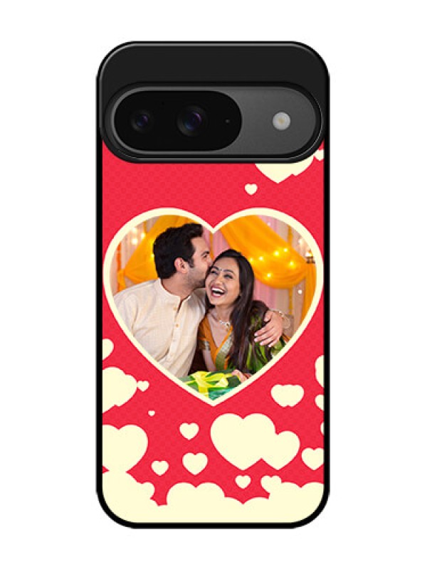 Custom Google Pixel 9 5G Custom Glass Phone Case - Love Symbols Phone Cover Design