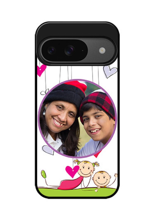 Google Pixel 9 5G Custom Glass Phone Case - Cute Kids Phone Case Design