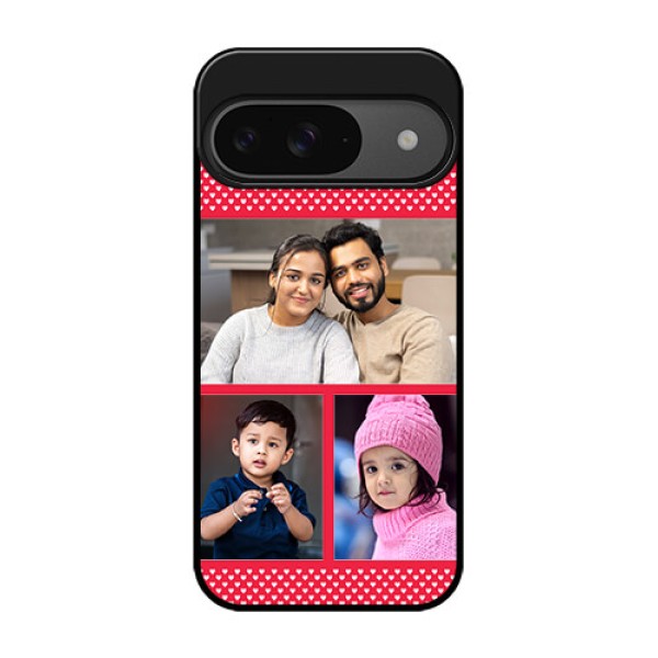 Google Pixel 9 5G Custom Glass Phone Case - Bulk Photo Upload Design