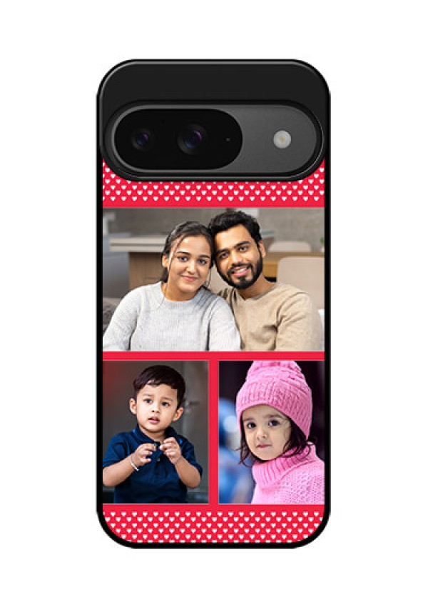 Google Pixel 9 5G Custom Glass Phone Case - Bulk Photo Upload Design