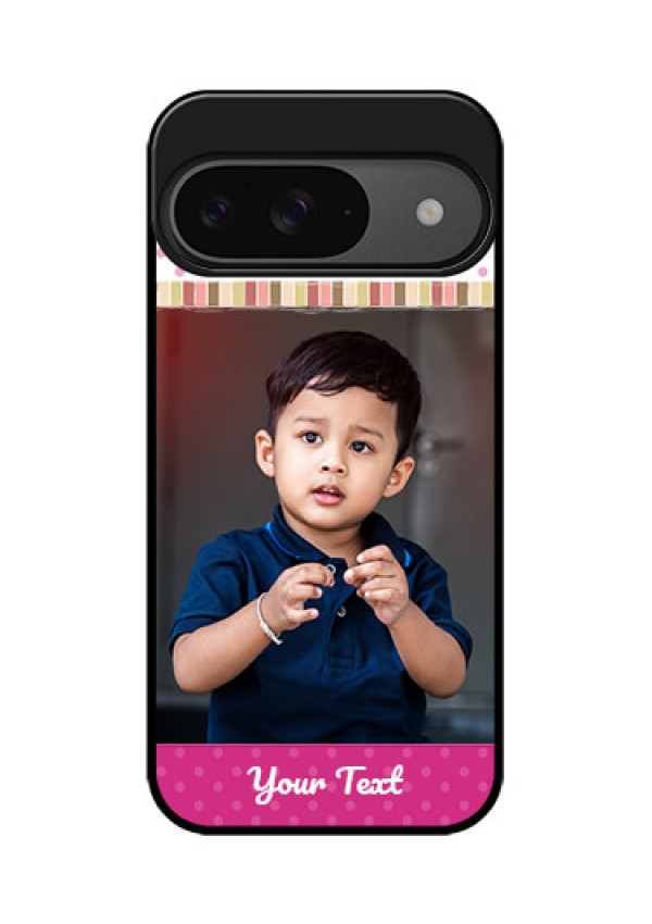 Google Pixel 9 5G Custom Glass Phone Case - Cute Girls Cover Design