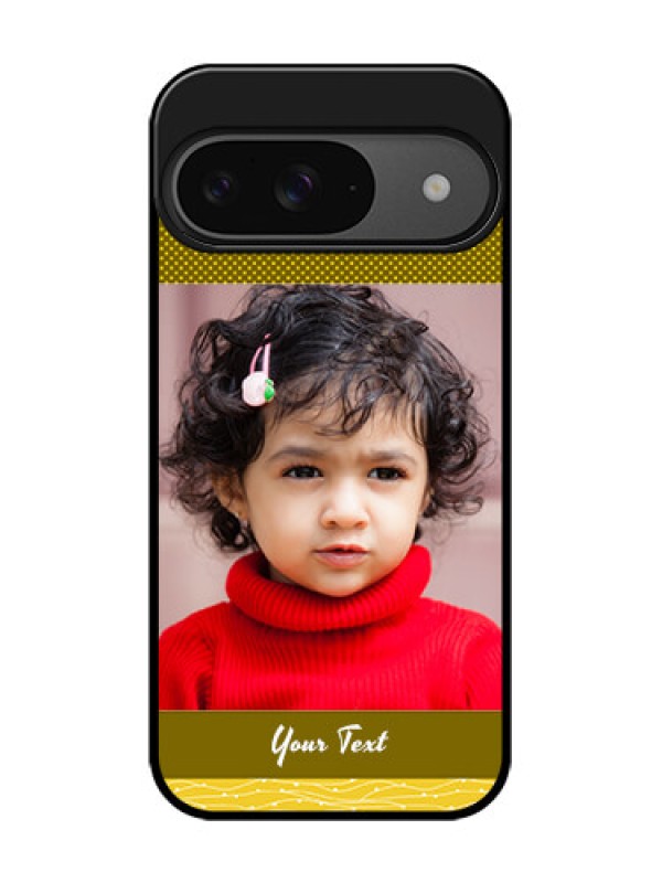 Custom Google Pixel 9 5G Custom Glass Phone Case - Simple Green Color Design