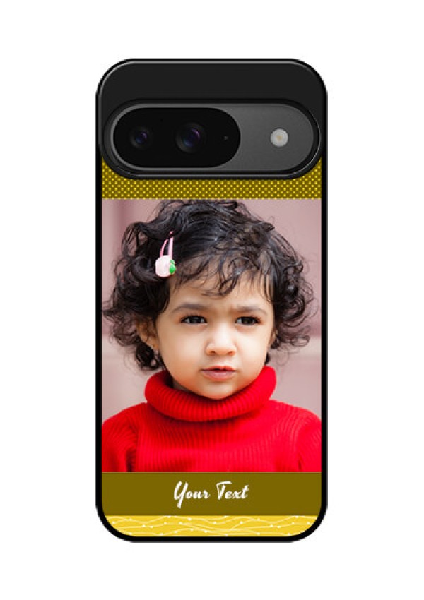 Google Pixel 9 5G Custom Glass Phone Case - Simple Green Color Design