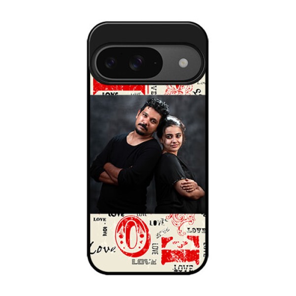 Google Pixel 9 5G Custom Glass Phone Case - Trendy Love Design Case