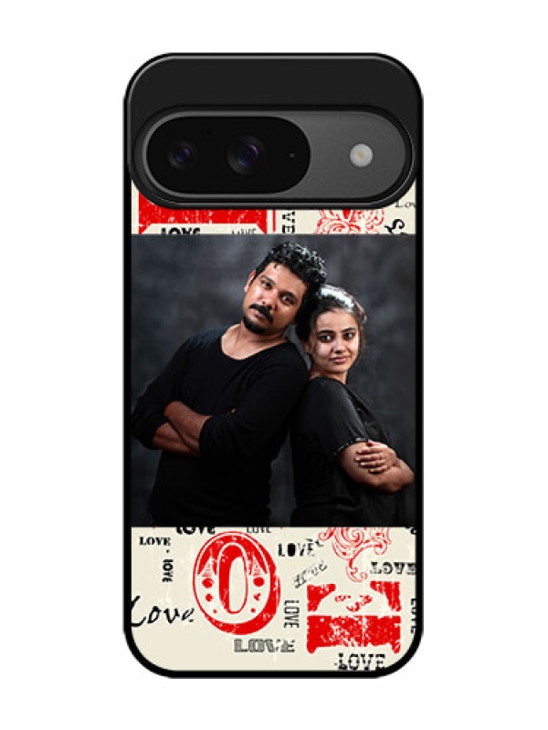 Custom Google Pixel 9 5G Custom Glass Phone Case - Trendy Love Design Case