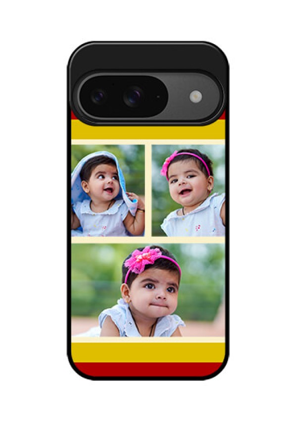 Google Pixel 9 5G Custom Glass Phone Case - Multiple Pic Upload Design