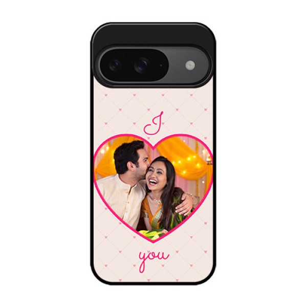 Google Pixel 9 5G Custom Glass Phone Case - Heart Shape Design