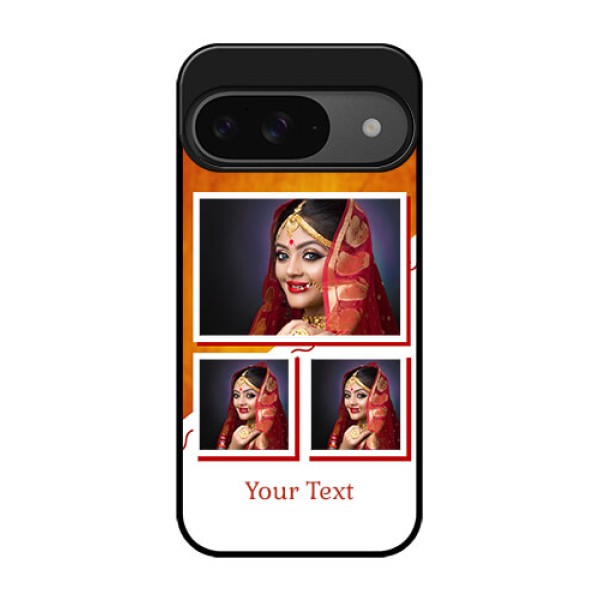 Google Pixel 9 5G Custom Glass Phone Case - Wedding Memories Design