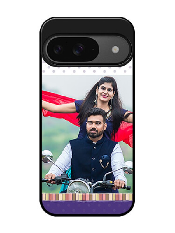 Custom Google Pixel 9 5G Custom Glass Phone Case - Cute Family Design
