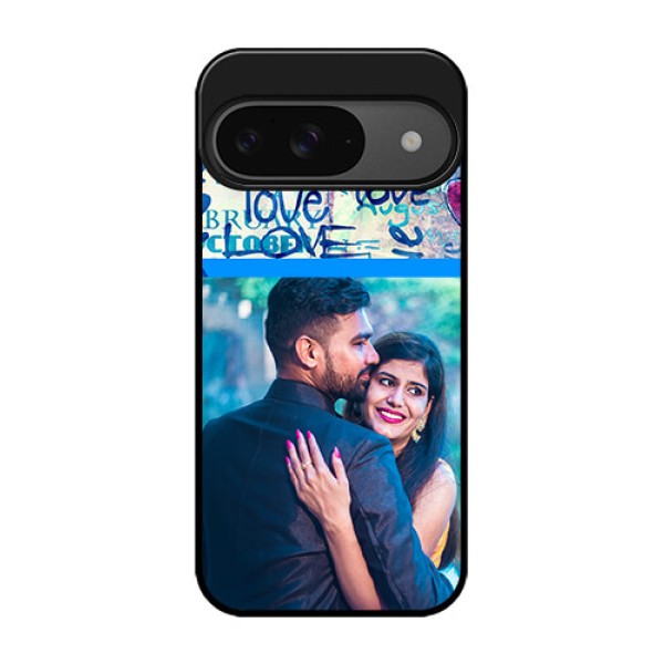 Google Pixel 9 5G Custom Glass Phone Case - Colorful Love Design