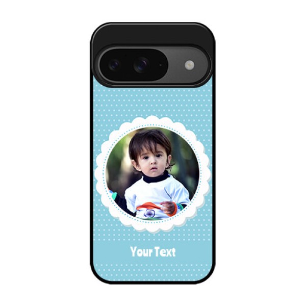 Google Pixel 9 5G Custom Glass Phone Case - Violet Pattern Design