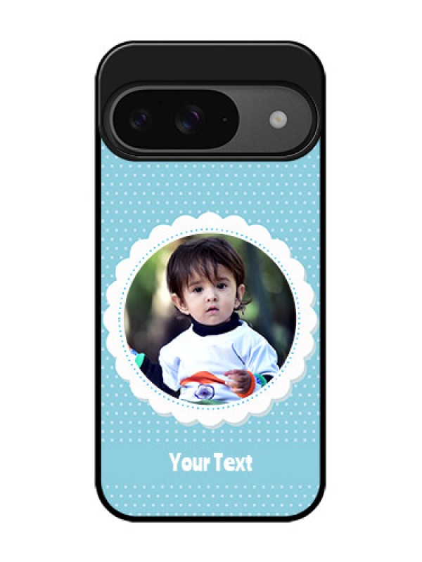 Custom Google Pixel 9 5G Custom Glass Phone Case - Violet Pattern Design