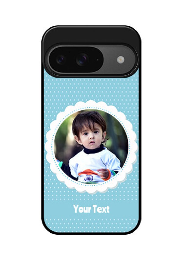 Google Pixel 9 5G Custom Glass Phone Case - Violet Pattern Design
