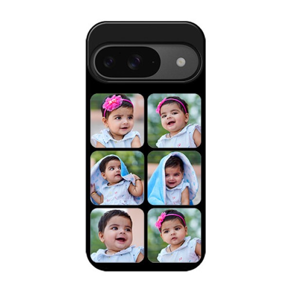 Google Pixel 9 5G Custom Glass Phone Case - Multiple Pictures Design