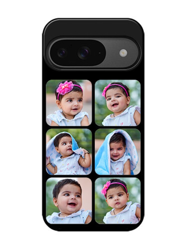 Custom Google Pixel 9 5G Custom Glass Phone Case - Multiple Pictures Design