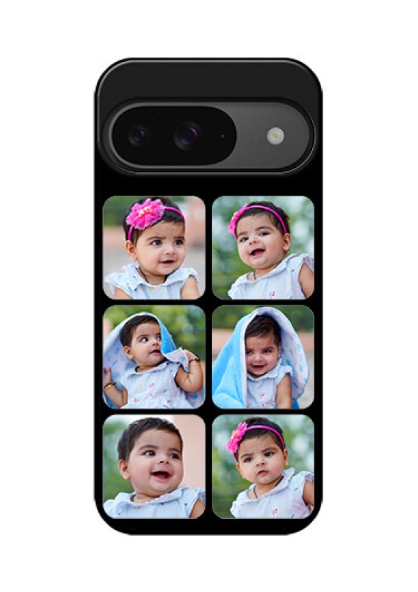 Google Pixel 9 5G Custom Glass Phone Case - Multiple Pictures Design