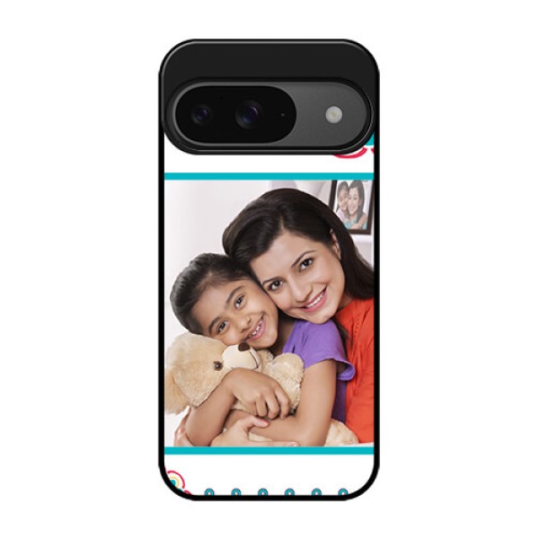 Google Pixel 9 5G Custom Glass Phone Case - Flower Design