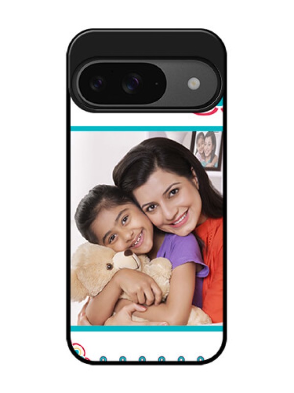 Custom Google Pixel 9 5G Custom Glass Phone Case - Flower Design