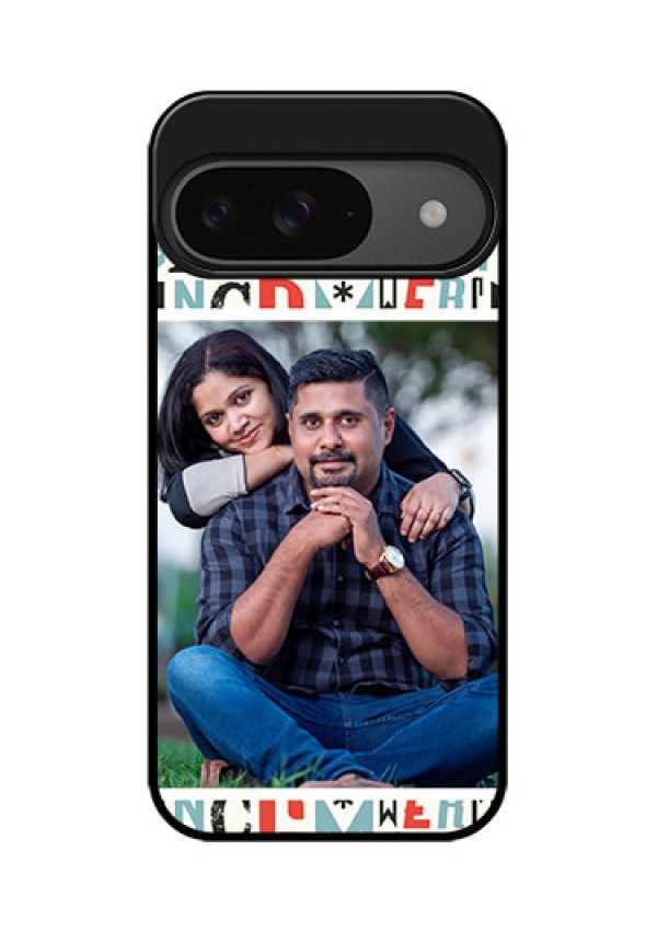 Google Pixel 9 5G Custom Glass Phone Case - Alphabet Design
