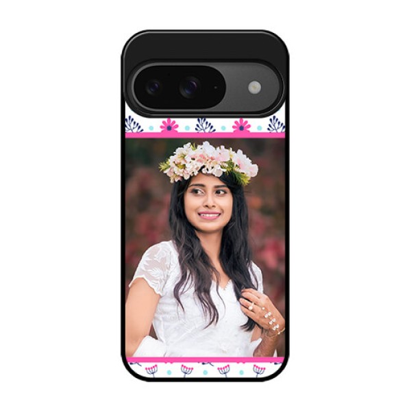 Google Pixel 9 5G Custom Glass Phone Case - Colorful Flower Design