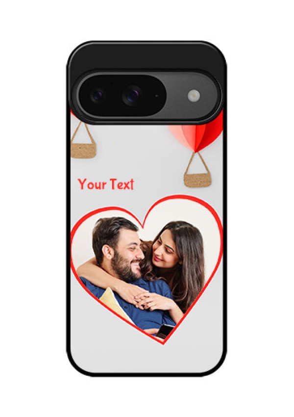 Google Pixel 9 5G Custom Glass Phone Case - Parachute Love Design