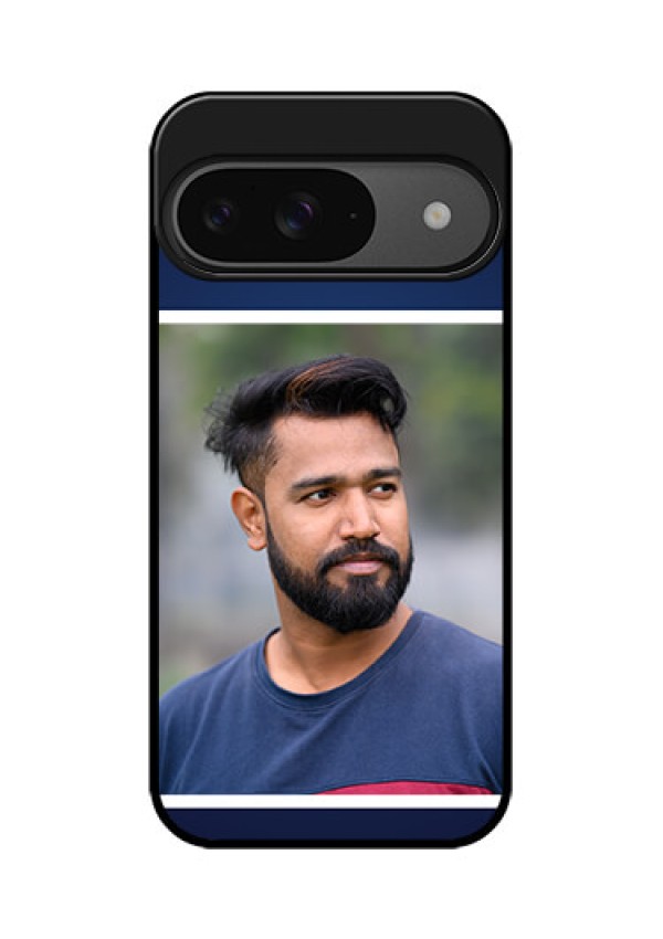 Google Pixel 9 5G Custom Glass Phone Case - Simple Royal Blue Design