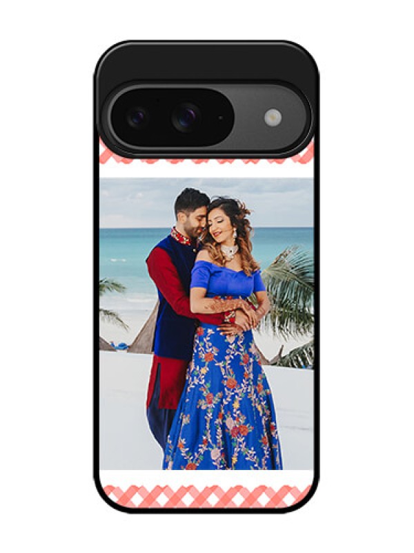 Custom Google Pixel 9 5G Custom Glass Phone Case - Pink Pattern Design