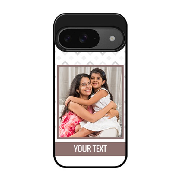 Google Pixel 9 5G Custom Glass Phone Case - Simple Diamond Design