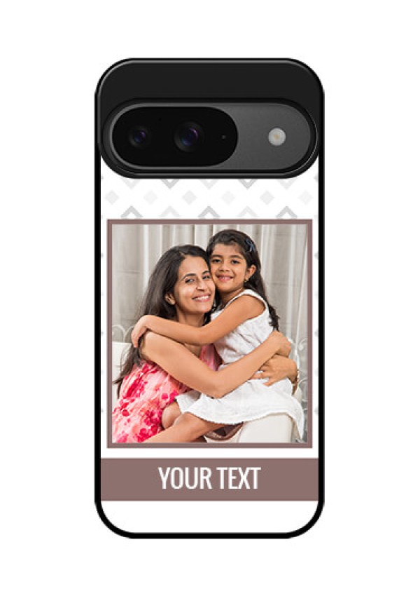 Google Pixel 9 5G Custom Glass Phone Case - Simple Diamond Design