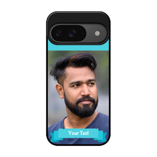 Google Pixel 9 5G Custom Glass Phone Case - Blue Color Design