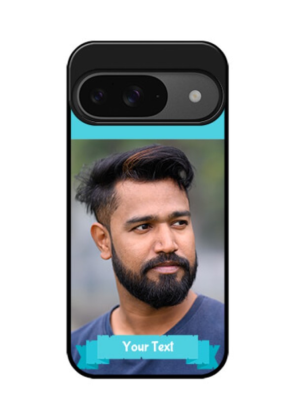 Google Pixel 9 5G Custom Glass Phone Case - Blue Color Design