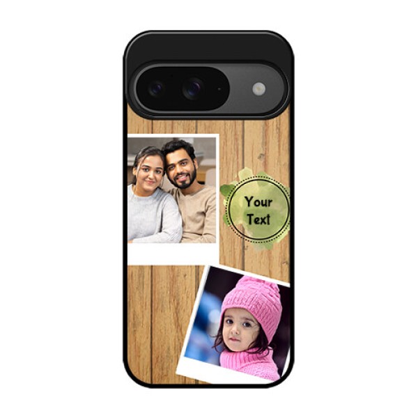 Google Pixel 9 5G Custom Glass Phone Case - Wooden Texture Design