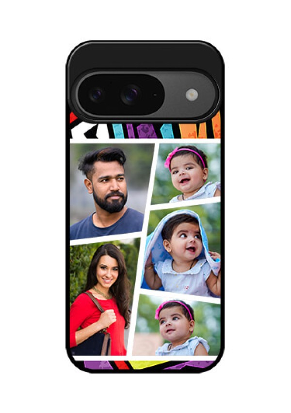 Google Pixel 9 5G Custom Glass Phone Case - Graffiti Pattern Design