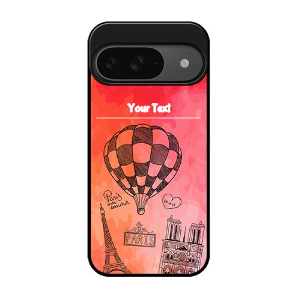 Google Pixel 9 5G Custom Glass Phone Case - Paris Theme Design