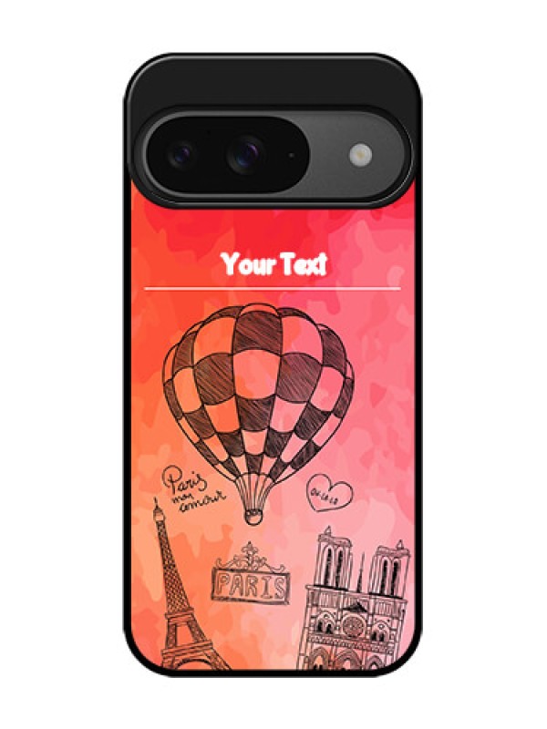 Custom Google Pixel 9 5G Custom Glass Phone Case - Paris Theme Design