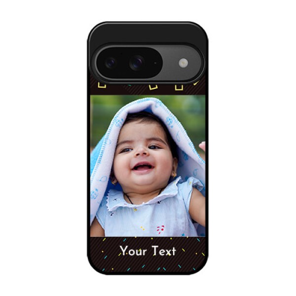 Google Pixel 9 5G Custom Glass Phone Case - With Confetti Birthday Design