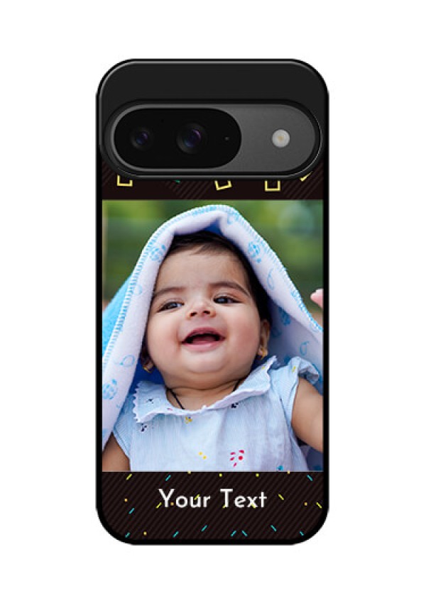 Google Pixel 9 5G Custom Glass Phone Case - With Confetti Birthday Design