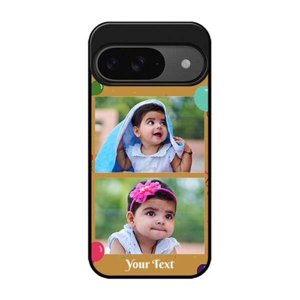 Google Pixel 9 5G Custom Glass Phone Case - Image Holder With Birthday Celebrations Design