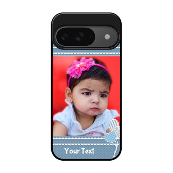 Google Pixel 9 5G Custom Glass Phone Case - With Kids Pattern Design