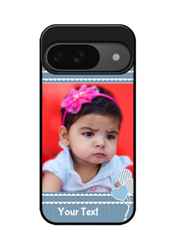 Google Pixel 9 5G Custom Glass Phone Case - With Kids Pattern Design