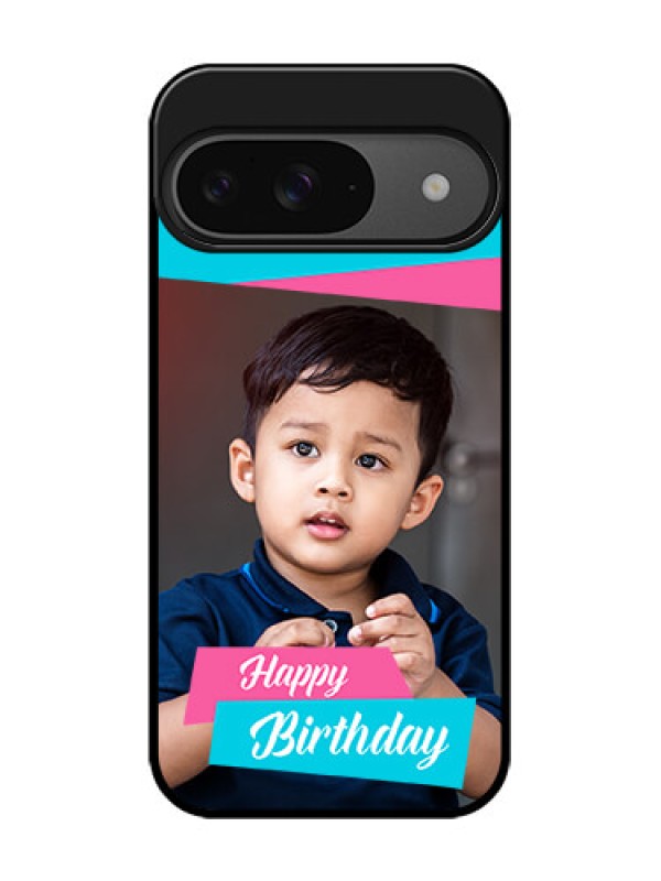 Custom Google Pixel 9 5G Custom Glass Phone Case - Image Holder With 2 Color Design